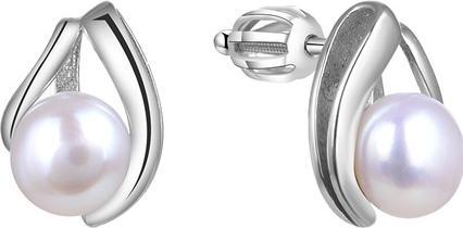 Beneto Silver earrings with real pearl TAGUP1665PS
