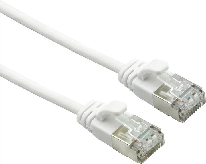 Image du produit Roline Câble U/FTP DataCenter (cat.7), LSOH, avec connecteurs RJ45 (500 MHz), slim, blanc, 3.0 m (U/FTP, CAT7, 3 m)