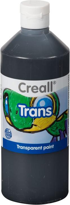 Actual product image Creall Transparent Verf Zwart, 500ml (Transparent colour black, 500 ml)