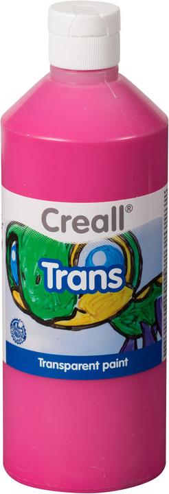 Actual product image Creall Transparent Verf Roze, 500ml (Transparent colour pink, 500 ml)
