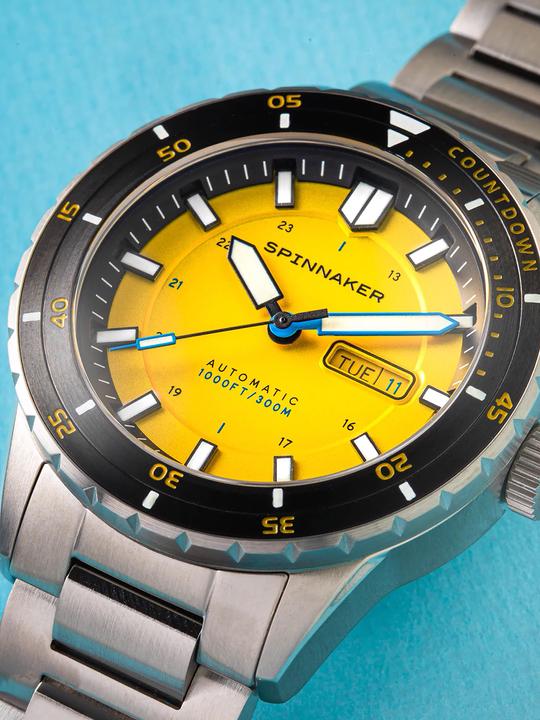 Produktbild Spinnaker SP-5099-33 Herrenuhr Hass Automatik Diver 43mm 30ATM (Taucheruhr, Lünette drehbar links, 43 mm)