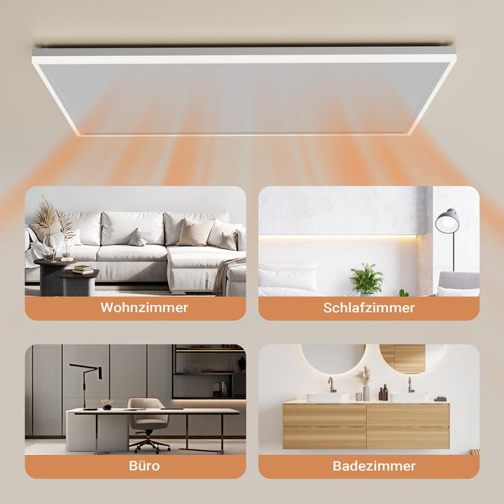 Produktbild Wiltec Infrarot Deckenheizung 660W 108x63x3,5cm Infrarotheizung LED Heizung (660 W)