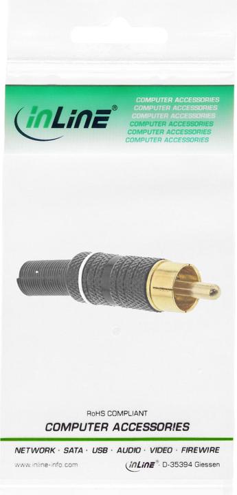 Produktbild InLine Cinchstecker Lötversion