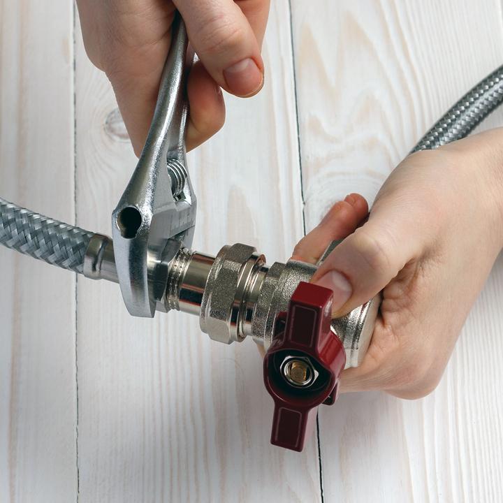 Image du produit XPOtool Tuyau blindé flexible 1000mm DN13 F. mâle 1/2" (20,95mm) Écrou 1/2" (18,64mm) Acier fin EP