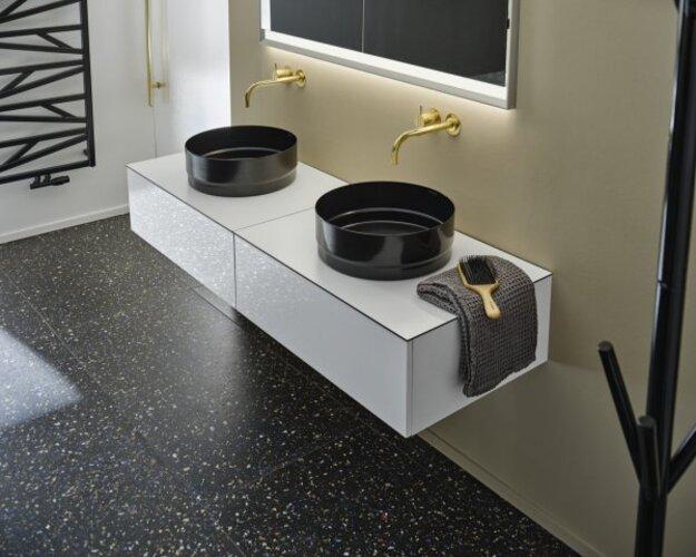 Actual product image Kaldewei Nueva washbasin bowl 3191, round, diameter 380mm, without overflow, 911206003 (502 mm, 481 mm)