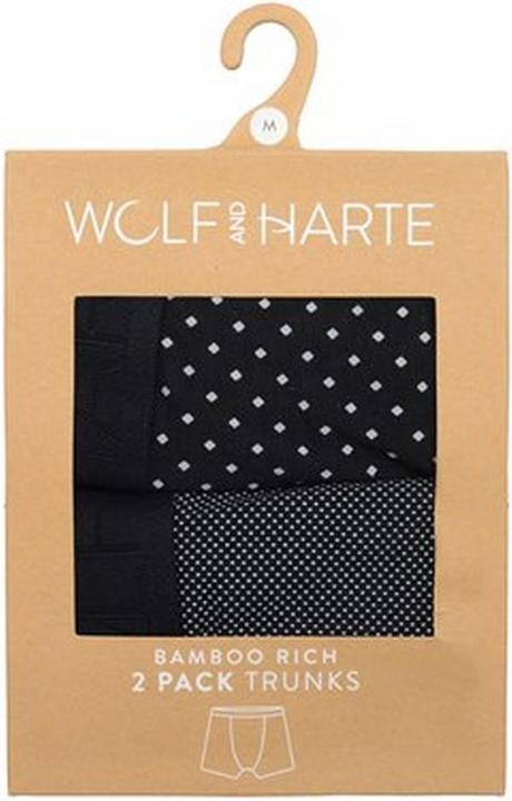 Immagine prodotto Wolf And Harte Boxer uomo Bamboo Rich Spotted (Confezione da 2) (XXL, Confezione da 2)