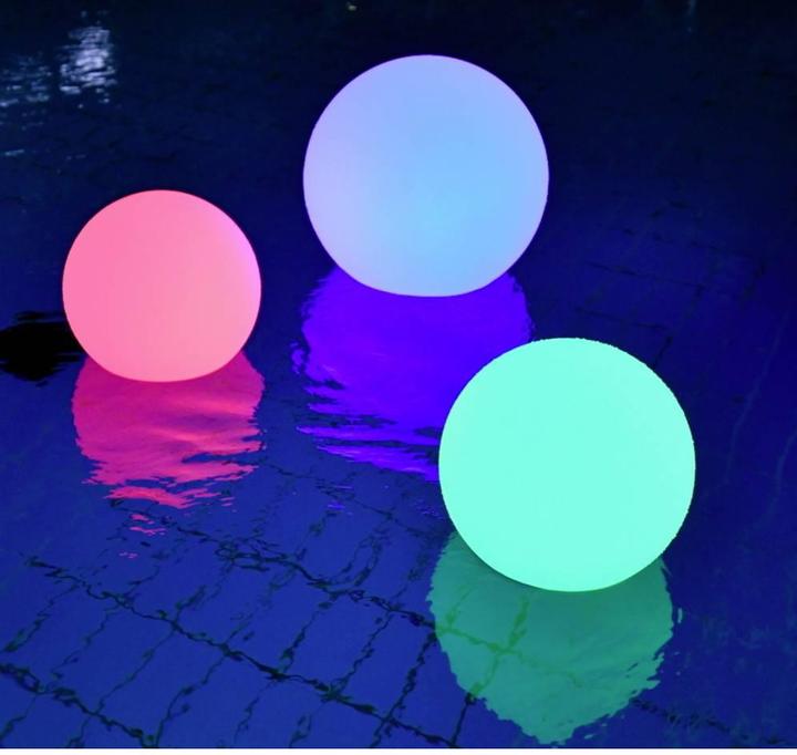 Actual product image Megatron Battery ball light Litta S RGB/W BT-Laut. Ø25cm (40 lm)