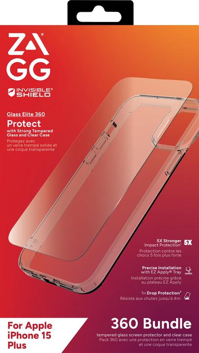 Image du produit Zagg Invisibleshield Bndl Glass (1 pièce(s), Apple iPhone 15 Plus)