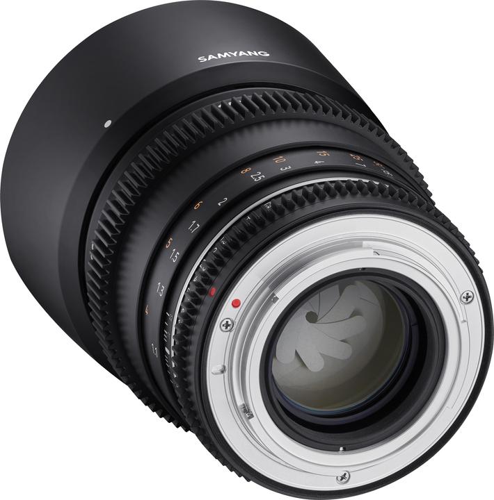 Actual product image Samyang VDSLR 85 mm T1.5 MK2 Canon M (Canon EF-M, full size, Micro Four Thirds, APS-C / DX)