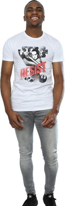 Actual product image Star Wars Mens The Last Jedi Rey Resist T-Shirt (XXL)