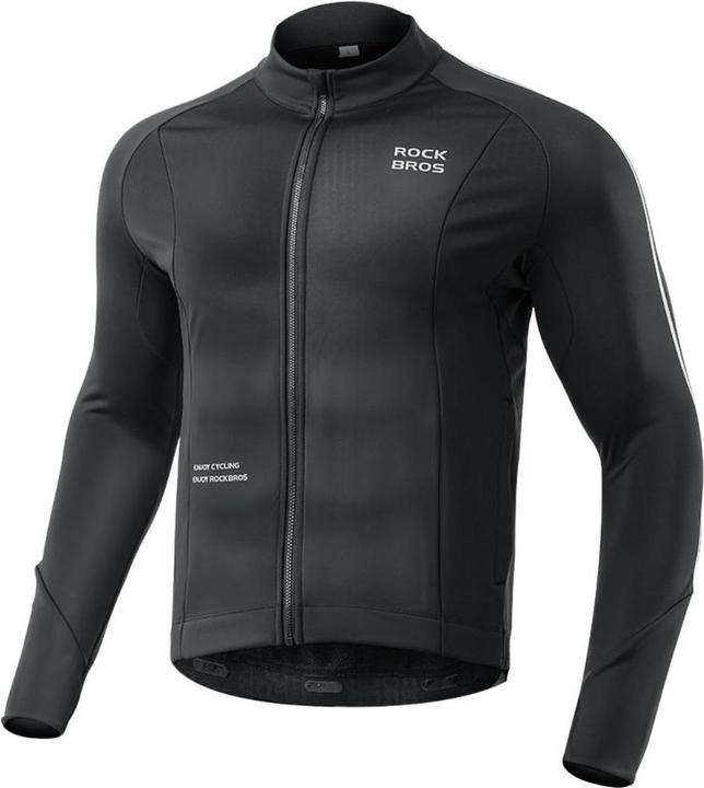 Actual product image Rockbros cycling jersey 15400002003 long sleeve fall/winter L - black (L)