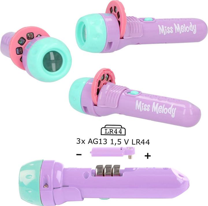 Produktbild Depesche Taschenlampe Miss Melody mit Bildeffekten (19.50 cm)