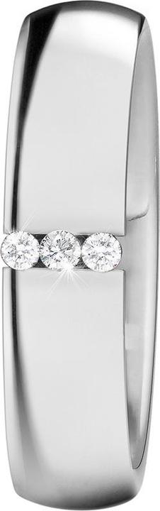 Immagine prodotto Xen Anello a fascia trasversale con 3 brillanti 0,06 ct TW/SI pol. (54)