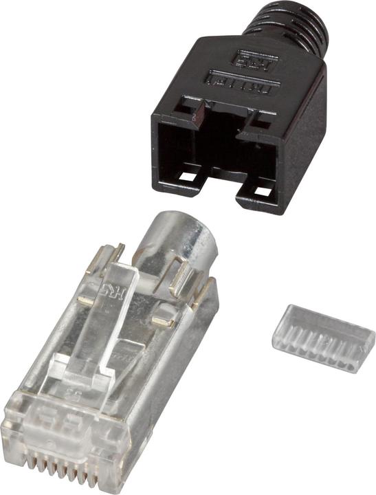 Produktbild EFB Elektronik Hersteller: HIROSE RJ45-Hirose Stecker STP, TM11 schwarz,100 Stück, 3 Elemente, Cat.5e Bis 100 MH... (Netzwerkkabel Stecker)