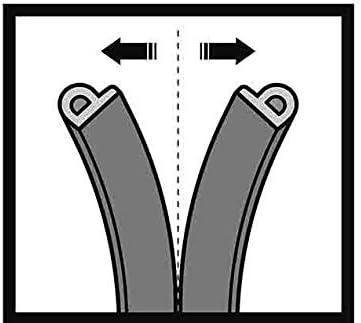 Image du produit Stomil Sanok 1m D 9mm x 7,5mm noir Joint de fenêtre Joint de porte EPDM