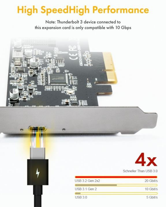 Produktbild Icy Box PCI Card IcyBox USB Type-C Controller Karte IB-PCI1901-C32
