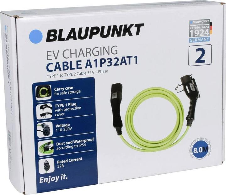 Produktbild Blaupunkt Ladekabel (Typ 2, 7.40 kW, 32 A, 8 m)