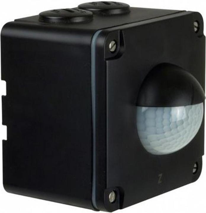 Niko PIR Bewegungsmelder Swiss Garde 300 KNX/KLR IP55 AP, Schwarz (10 m)