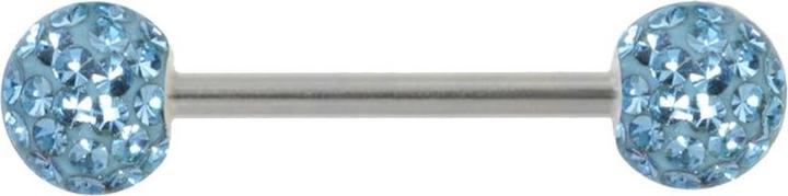 Image du produit Bijouteria Piercing poitrine (Résine époxy, Cristallin, Acier chirurgical 316L)