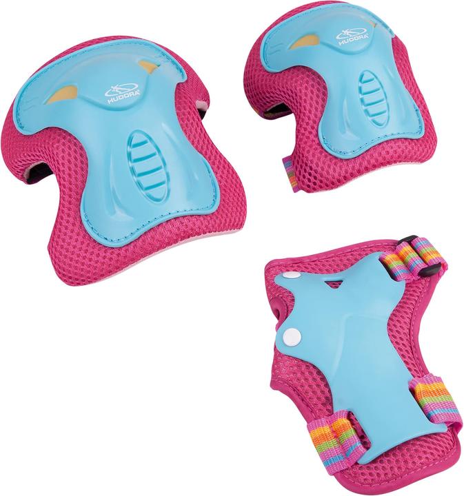 Image du produit Hudora Kit de protection Skate Wonders (M, Coudes, Protège-poignets, Genouillère, 6 pièces)