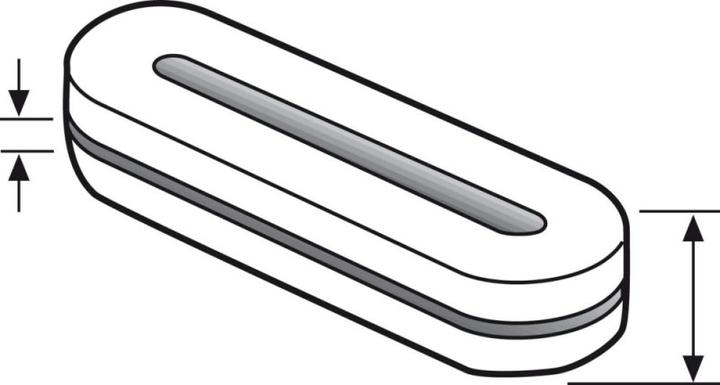 Produktbild HellermannTyton Durchführungstülle HV 1608 oval (Kabeldurchlass, 0.30 cm)