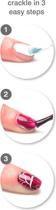 Image du produit Rio Crackle Nails Party Nail Kit ( NCRP) (Bleu, Red, Bourgogne, Vernis couleur)