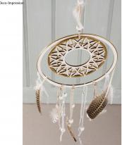 Image du produit Rayher Demi-perles en plastique, autocollantes, blanches