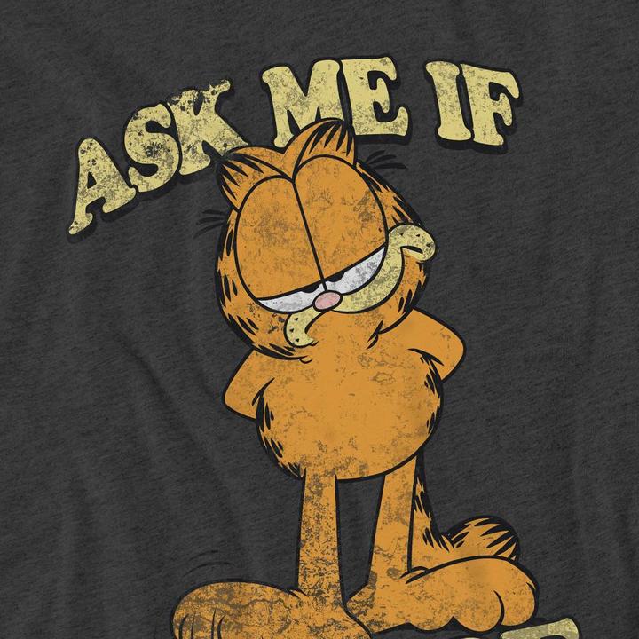 Actual product image Garfield Unisex Adult Ask Me T-Shirt (L)