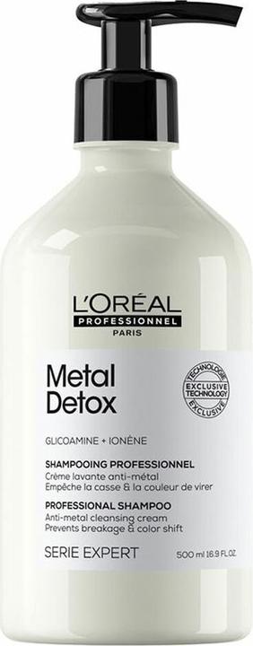 L'Oréal Paris L'Oréal Professionnel Série Expert Metal Detox Professional Shampoo Anti-metal Cleasing Cream 500 ml (500 ml, Flüssiges Shampoo)