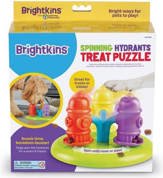 Image du produit Brightkins Spinning Hydrants Treat Puzzle (puzzle de boissons) (Jouet d'occupation chien)
