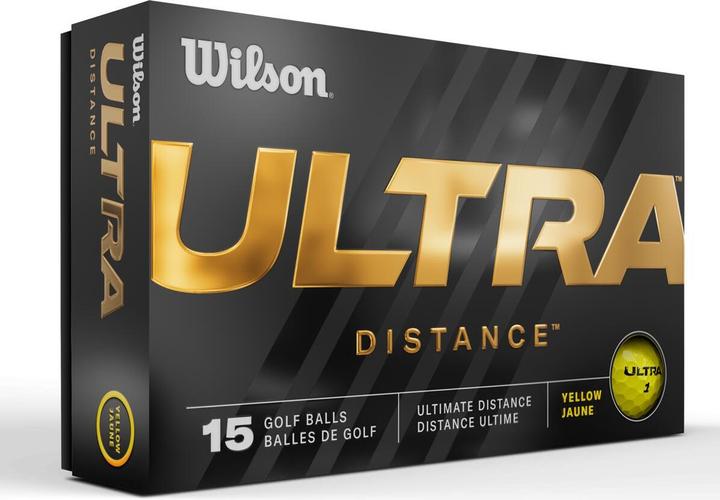 Wilson Golf Balls Ultra Distance Yellow 15 Pack
