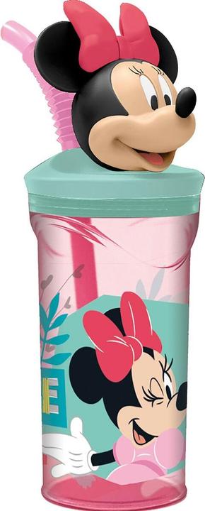Actual product image Minnie Mouse Cup with straw CZ11337 Pink 360 ml 3D (0.36 l)