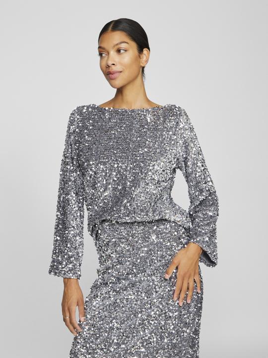 Immagine prodotto Vila Top in paillettes con maniche lunghe (XS)