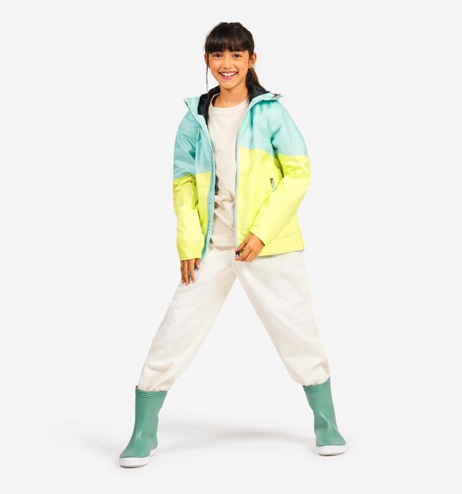 Image du produit Tribord Veste de voile imperméable Enfant - veste de pluie Sailing 100 bleu jaune citron (122)