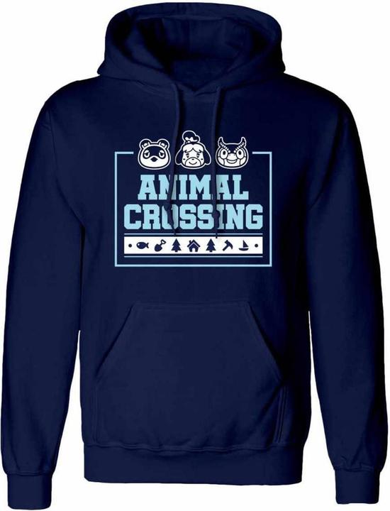 Immagine prodotto Animal Crossing Felpa con Cappuccio Icone di Scatola Adulto Unisex (XL)