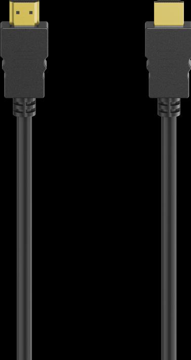 Produktbild Hama High Speed HDMI™-Kabel, 4K, Stecker - Stecker, Ethernet, 1,5 m, Vergoldet (1.50 m, HDMI)