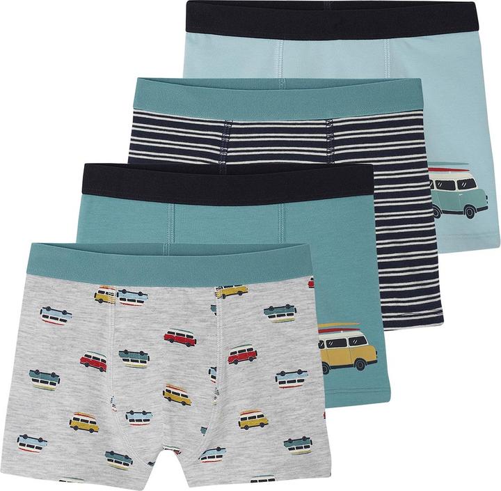 Vertbaudet 4er-Pack Jungen Boxershorts mit Bio-Baumwolle
