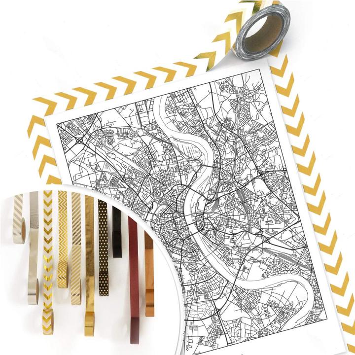Actual product image Trenddeko City map Cologne (60 x 80 cm)