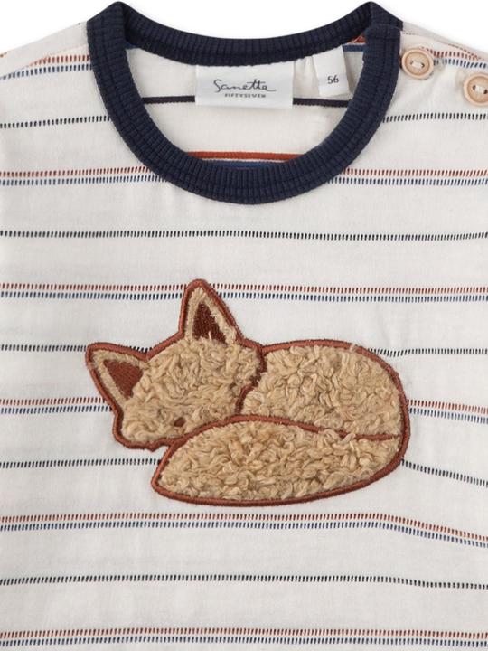 Actual product image Sanetta Baby shirt fox stripes (86)