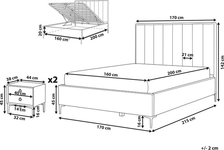 Produktbild Beliani Sezanne (170 x 215 cm)