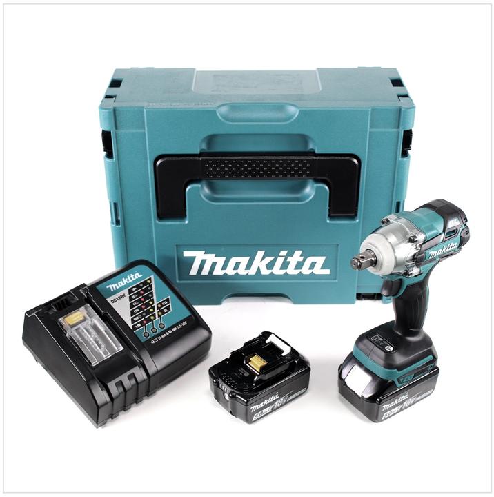 Produktbild Makita DTW 285 RTJ Akku Schlagschrauber 18V 280Nm 1/2" Brushless + 2x Akku 5,0Ah + Ladegerät + Makpa (Akkubetrieb)
