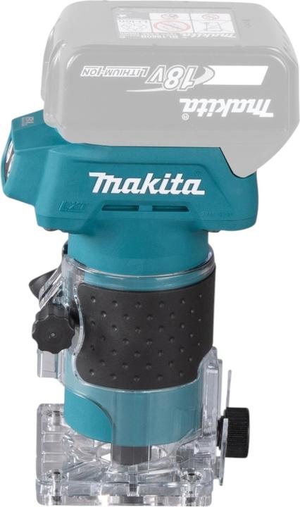 Produktbild Makita DRT 52 RG Akku Kantenfräse 18 V 6 mm Brushless + 2x Akku 6,0 Ah + Ladegerät