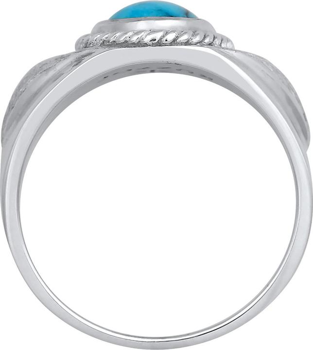 Immagine prodotto Kuzzoi Anello Uomo Signet Ring Turchese Howlite Argento 925 (64, 925 Argento)