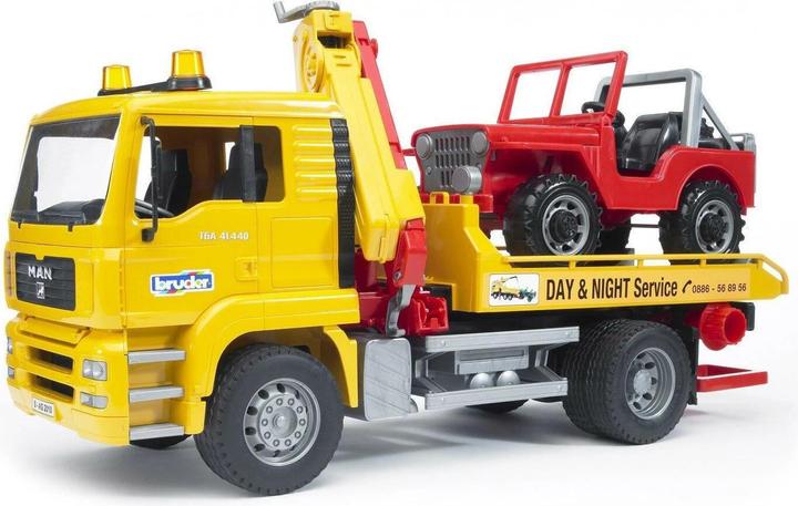 Produktbild Bruder Man Abschlepp-LKW mit Geländewagen