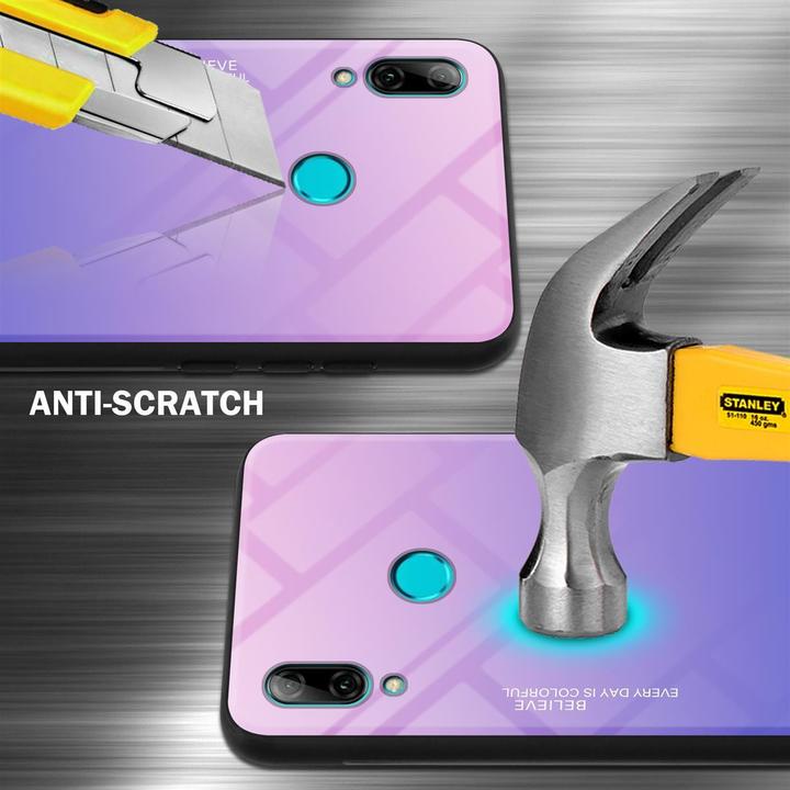 Produktbild Cadorabo TPU 2 Farben Glas Cover (Huawei P Smart (2019))