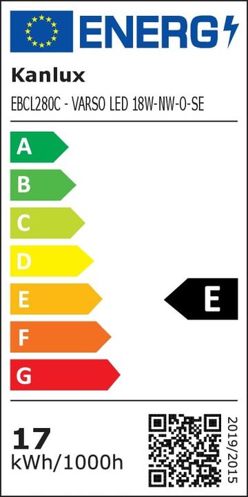 Energie-Label Kanlux Varso (1700 lm)