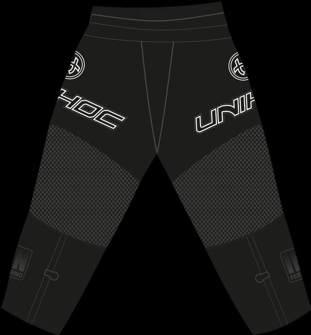 Actual product image Unihoc Goaliehose INFERNO all black-XL (XL)