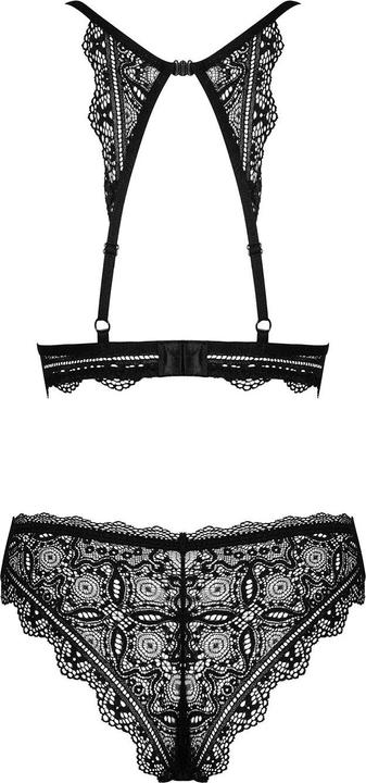 Produktbild Obsessive Renelia 2teiliges SpitzenBHSet Schwarz (XL)