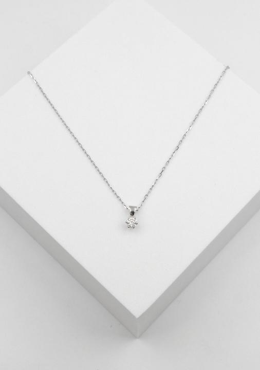 Produktbild Muau Anhänger (Weissgold 750 Diamant 0.02ct. 9x5mm)