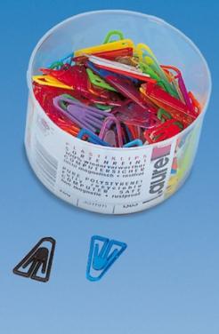 Image du produit Laurel Trombones Plasticlips 25mm UE=500 pièces couleurs primaires et lumineuses assorties (500 x)